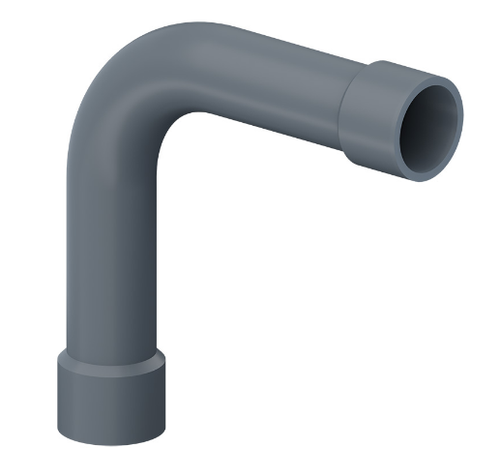 CURVA ELETRODUTO CINZA 90X1''