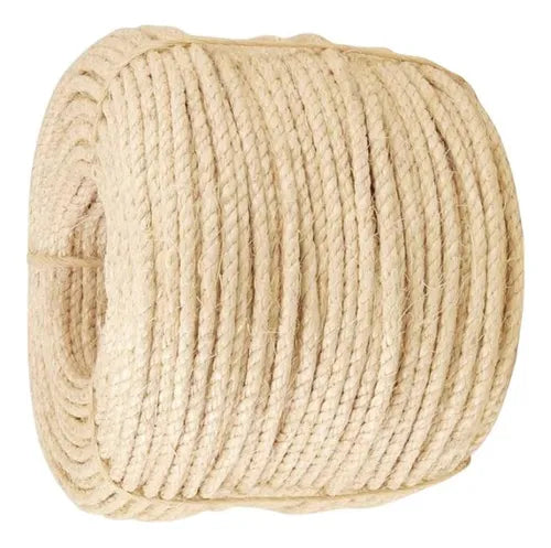 CORDA TRANÇADA SISAL MULTICOR 8MM