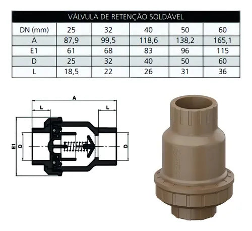 VALVULA DE RETENÇÃO
