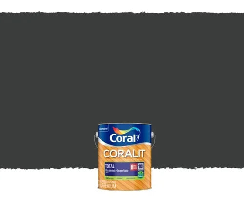 ESMALTE CORALIT BASE AGUA PRETO 900ML