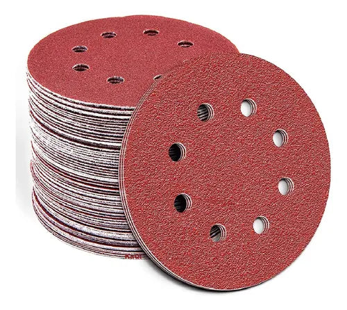 DISCO DE LIXA C/ VELCRO C/ FURO GRAO 400 7''