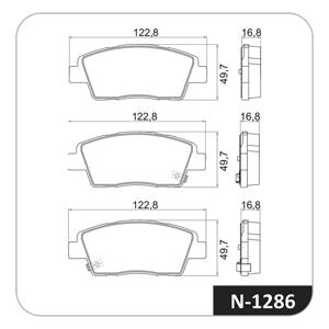 Pastilha de Freio Dianteira Hyundai HB20 | Cobreq - N1286