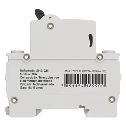 DISJUNTOR GE DIN SOPRANO UNIPOLAR 70A