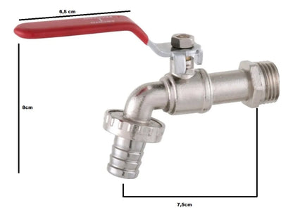TORNEIRA ESFERA TRAVA METAL