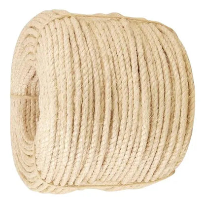 CORDA TRANÇADA SISAL MULTICOR 8MM
