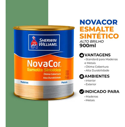 ESMALTE SINTETICO NOVACOR VERDE PALMEIRA 900mL