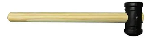 MARTELO DE BORRACHA PRETO 40MM