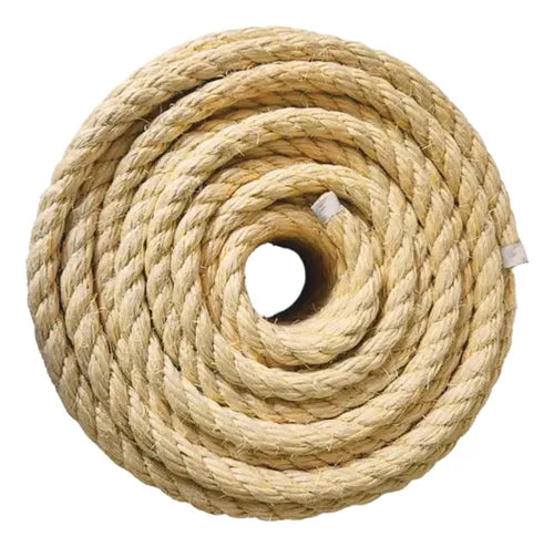 CORDA TRANÇADA SISAL MULTICOR 10MM