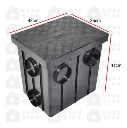 CAIXA P/ ESGOTO GRANDE PRETA