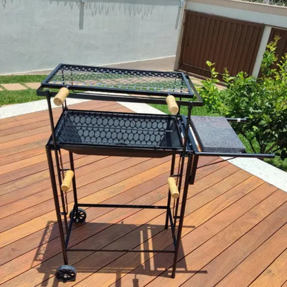 CHURRASQUEIRA CARRINHO QUADRADA