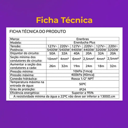 DUCHA ENERBRÁS 220V