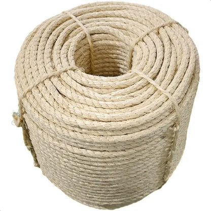 CORDA TRANÇADA SISAL BRANCA 12MM