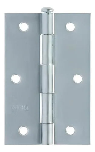 DOBRADIÇA GALVANIZADA 4'' CARTELA C/ 3 PEÇAS