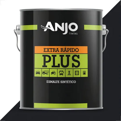 ESMALTE SINTÉTICO ANJO METALIZADO PRETO 3,6l
