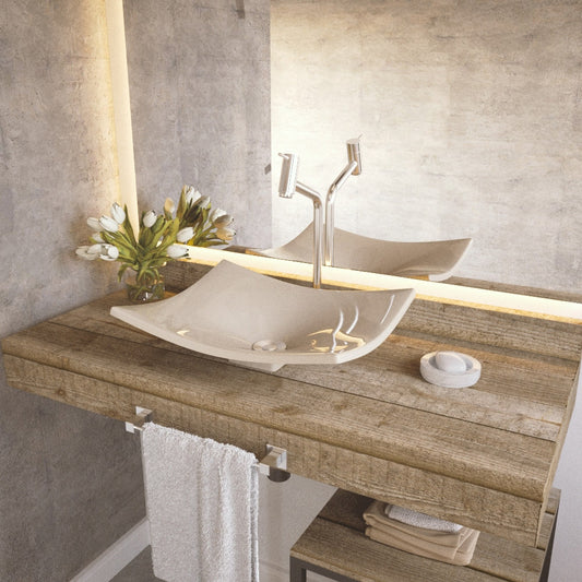 CUBA DE APOIO VIDRO FOLHA MEL