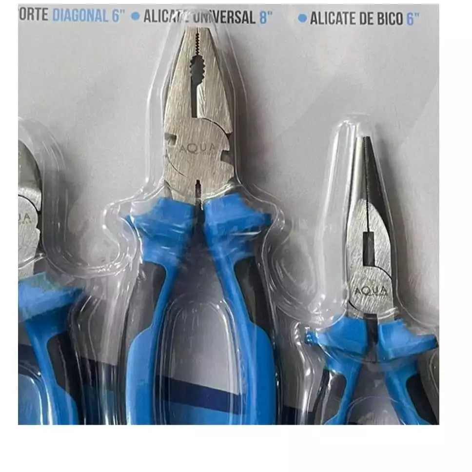 JOGO ALICATE 3 PEÇAS AQUATOOLS