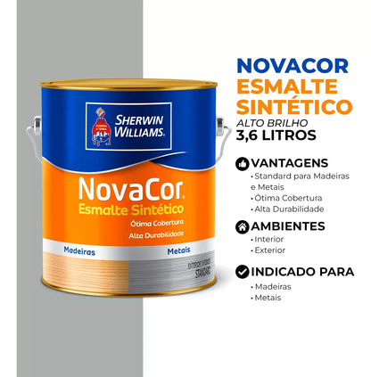 ESMALTE SINTETICO NOVACOR PLATINA 3,6L