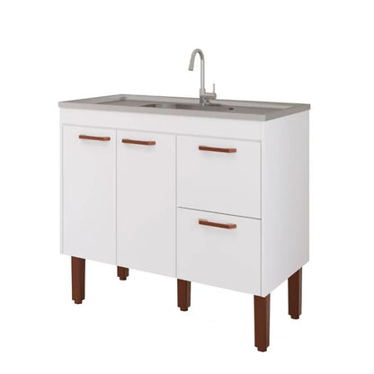 GABINETE MGM COZINHA SLIM 94CM BRANCO