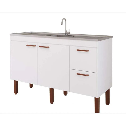 BALCÃO MGM COZINHA SLIM 1,44 BRANCO