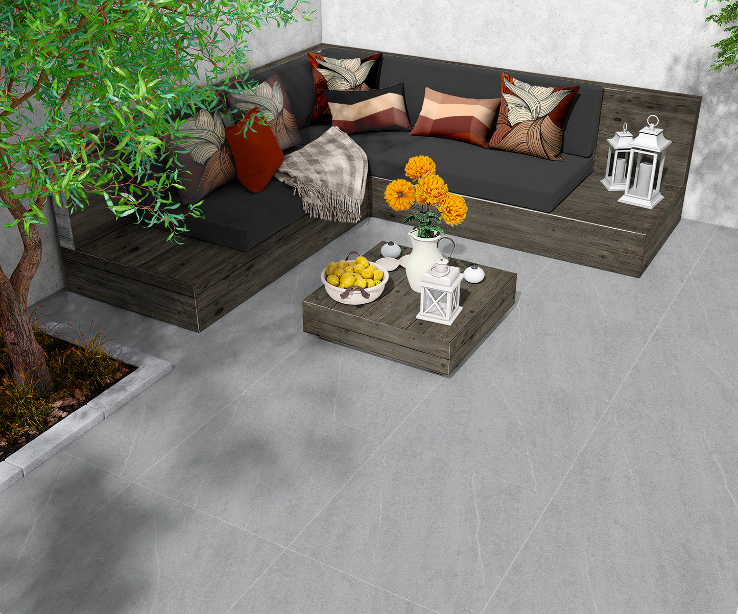 PISO RT ZALLA CINZA CX C/ 2,28